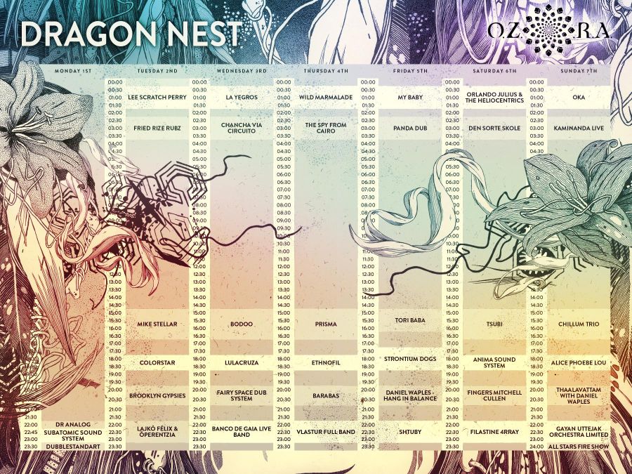 Ozora_2016_dragon_nest_timetable